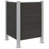 Roska-aitaus Harmaa 85 x 85 x 115 cm Alumiini ja WPC