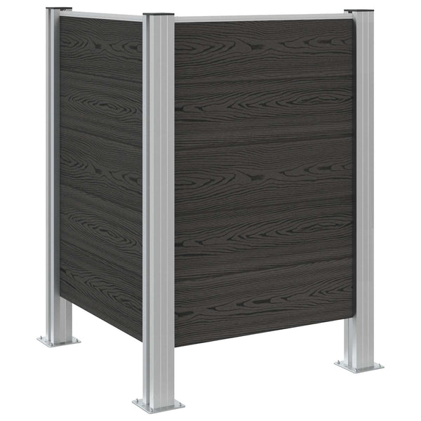 Roska-aitaus Harmaa 85 x 85 x 115 cm Alumiini ja WPC