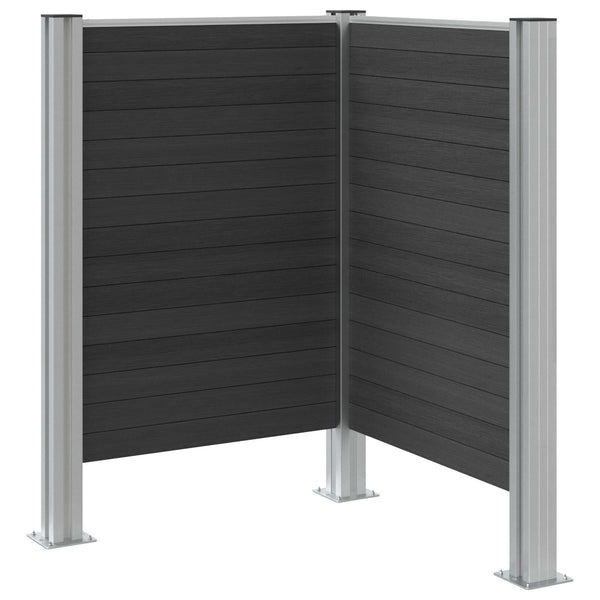 Roska-aitaus Harmaa 85 x 85 x 115 cm Alumiini ja WPC