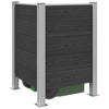 Roska-aitaus Harmaa 85 x 85 x 115 cm Alumiini ja WPC
