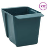 Kukkalaatikot euroalustoille 12 kpl Vihreä 14 x 9 x 9,5 cm