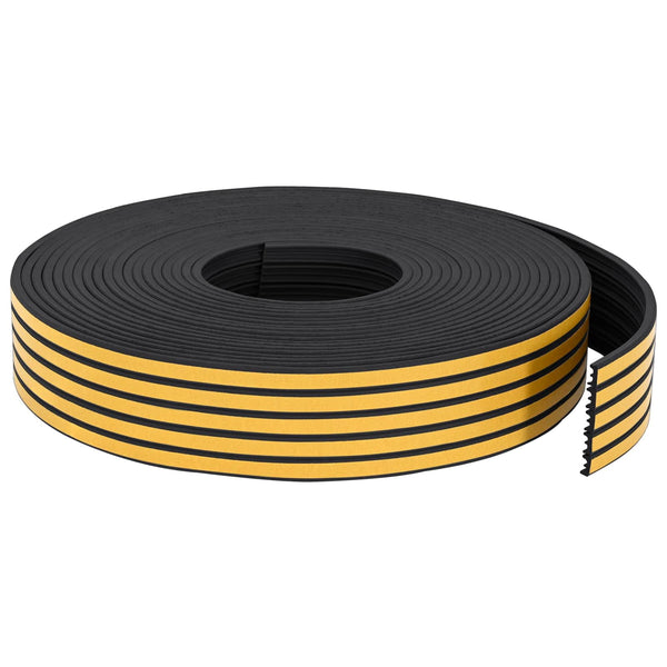 Itsekiinnittyvä ikkunatiiviste Musta 15 x 8 mm 50 m