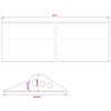 Työkaluväylän lattia-tiiviste Musta 78 x 14 mm 6 m EPDM-kumi