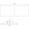 Työkaluväylän lattia-tiiviste Musta 112 x 20 mm 6,5 m EPDM-kumi