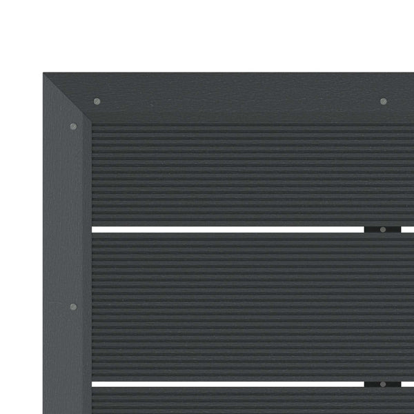 Suihkualustalevy WPC Musta 101 x 63 x 5,5 cm