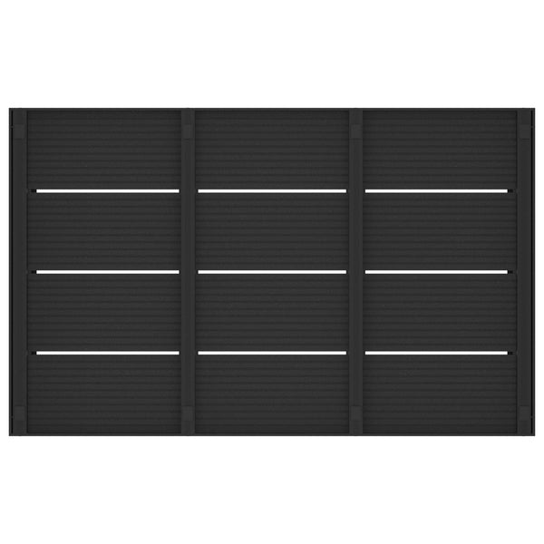 Suihkualustalevy WPC Musta 101 x 63 x 5,5 cm