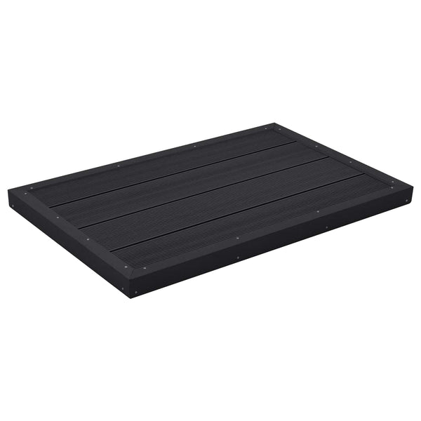 Suihkualustalevy WPC Musta 101 x 63 x 5,5 cm