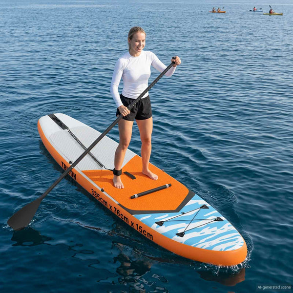 SUP-levy penkillä 2-in-1 TRITON 335 x 76 x 15 cm Sininen