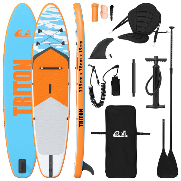 SUP-levy penkillä 2-in-1 TRITON 335 x 76 x 15 cm Sininen