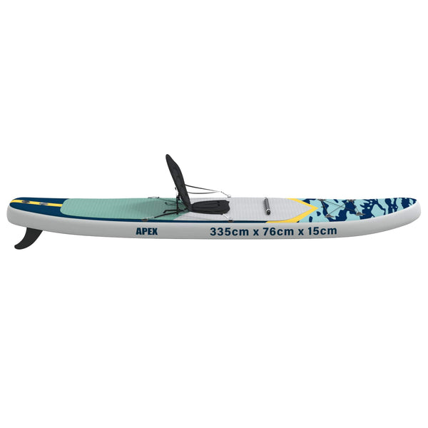 SUP-levy penkillä 2-in-1 APEX 335 x 76 x 15 cm Tumma Sininen
