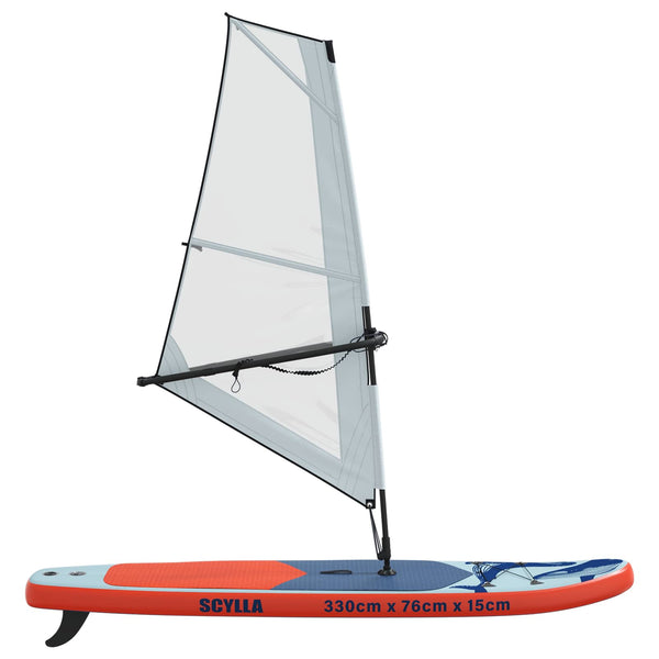 Ilmatäytteinen SUP-lauta purjeella SCYLLA 330 x 76 x 15 cm
