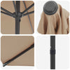 Puutarhavarjo 230 x 230 cm Polyesteri Suorakaide Taupe