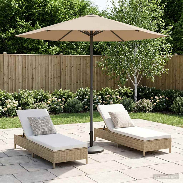 Puutarhavarjo 230 x 230 cm Polyesteri Suorakaide Taupe