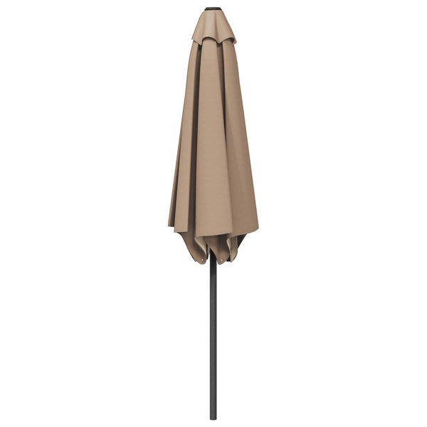 Puutarhavarjo 230 x 230 cm Polyesteri Suorakaide Taupe