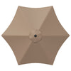 Puutarhavarjo 230 x 230 cm Polyesteri Suorakaide Taupe