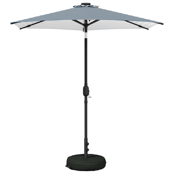 Puutarhaparasi LED-valoilla ja jalustalla 230 x 230 cm