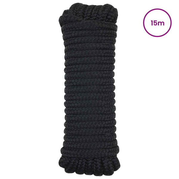 Venelanka 2 mm 15 m Musta Polyesteri