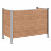 Roska-aitaus Ruskea 161 x 85 x 115 cm Alumiini ja WPC