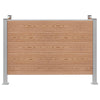 Roska-aitaus Ruskea 161 x 85 x 115 cm Alumiini ja WPC