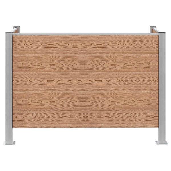 Roska-aitaus Ruskea 161 x 85 x 115 cm Alumiini ja WPC