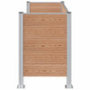 Roska-aitaus Ruskea 161 x 85 x 115 cm Alumiini ja WPC