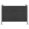 Roska-aitaus Harmaa 161 x 85 x 115 cm Alumiini ja WPC