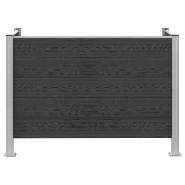 Roska-aitaus Harmaa 161 x 85 x 115 cm Alumiini ja WPC