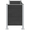 Roska-aitaus Harmaa 161 x 85 x 115 cm Alumiini ja WPC