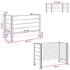 Roska-aitaus Harmaa 161 x 85 x 115 cm Alumiini ja WPC