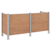 Roska-aitaus Ruskea 237 x 85 x 115 cm Alumiini ja WPC