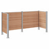 Roska-aitaus Ruskea 237 x 85 x 115 cm Alumiini ja WPC