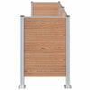 Roska-aitaus Ruskea 237 x 85 x 115 cm Alumiini ja WPC