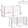 Roska-aitaus Ruskea 237 x 85 x 115 cm Alumiini ja WPC