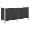Roska-aitaus Harmaa 237 x 85 x 115 cm Alumiini ja WPC