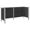 Roska-aitaus Harmaa 237 x 85 x 115 cm Alumiini ja WPC