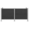 Roska-aitaus Harmaa 237 x 85 x 115 cm Alumiini ja WPC