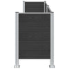 Roska-aitaus Harmaa 237 x 85 x 115 cm Alumiini ja WPC