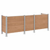 Roska-aitaus Ruskea 315 x 85 x 115 cm Alumiini ja WPC
