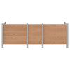Roska-aitaus Ruskea 315 x 85 x 115 cm Alumiini ja WPC