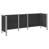 Roska-aitaus Harmaa 315 x 85 x 115 cm Alumiini ja WPC