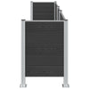 Roska-aitaus Harmaa 315 x 85 x 115 cm Alumiini ja WPC