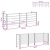 Roska-aitaus Harmaa 315 x 85 x 115 cm Alumiini ja WPC