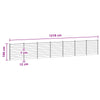 Aidat Setti 7 kpl 1218 x 186 cm WPC ja alumiini Harmaa