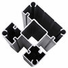 Aidat Setti 446 x 186 cm WPC ja alumiini Harmaa
