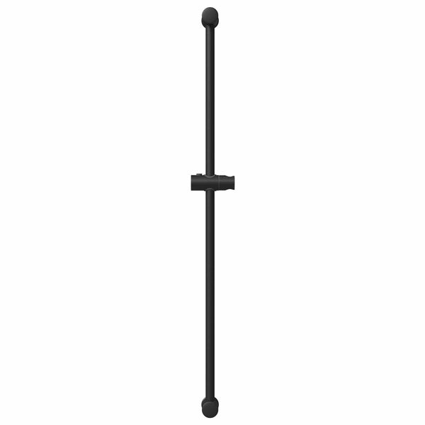 Suihkupään pidike Musta 100 cm Ruostumaton teräs