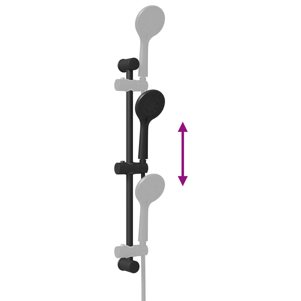 Suihkusuunnitelma Musta 71 cm Ruostumaton teräs