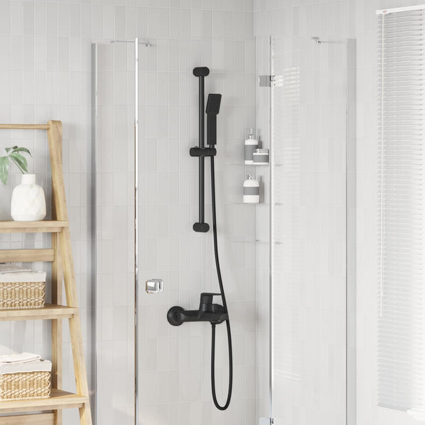 Suihkusuunnitelma Musta 70 cm Ruostumaton teräs