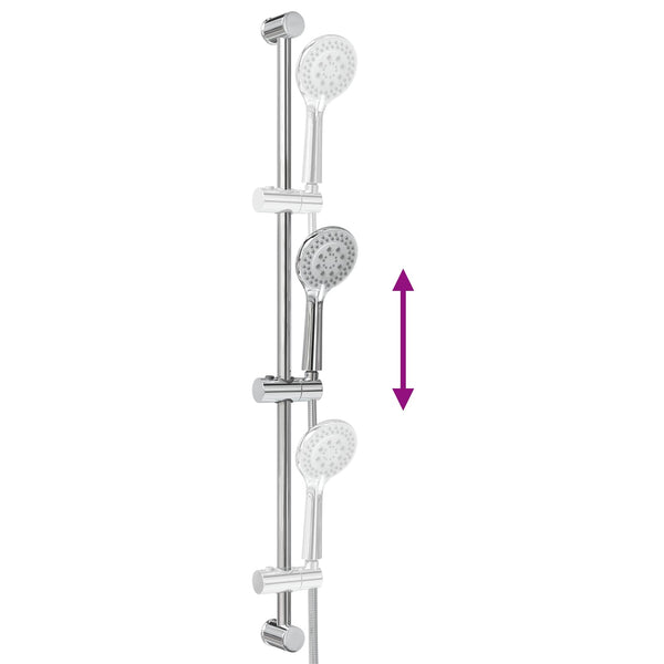 Suihkusuunnitelma Kromi 101 cm Ruostumaton teräs