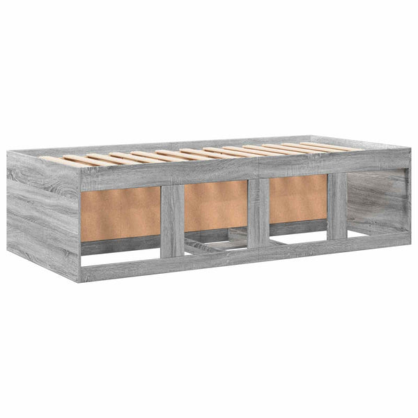 Sänkykehys varastolla Harmaa Sonoma 80 x 200 cm Tekninen puu