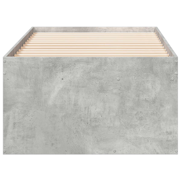 Sänkykehys varastolla Betoninharmaa 80 x 200 cm Tekninen puu
